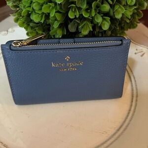 Kate Spade Periwinkle Leather Card Holder